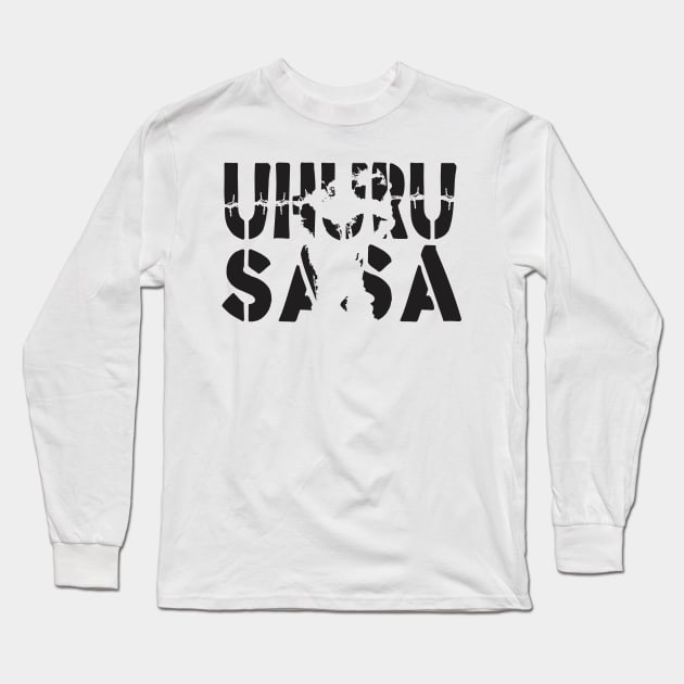 Uhuru Sasa 1.0 Long Sleeve T-Shirt by 2 souls